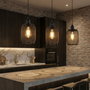 Opviq Berk - 16400 - 6 - A Candelabro de Metal Negro con Altura Ajustable
